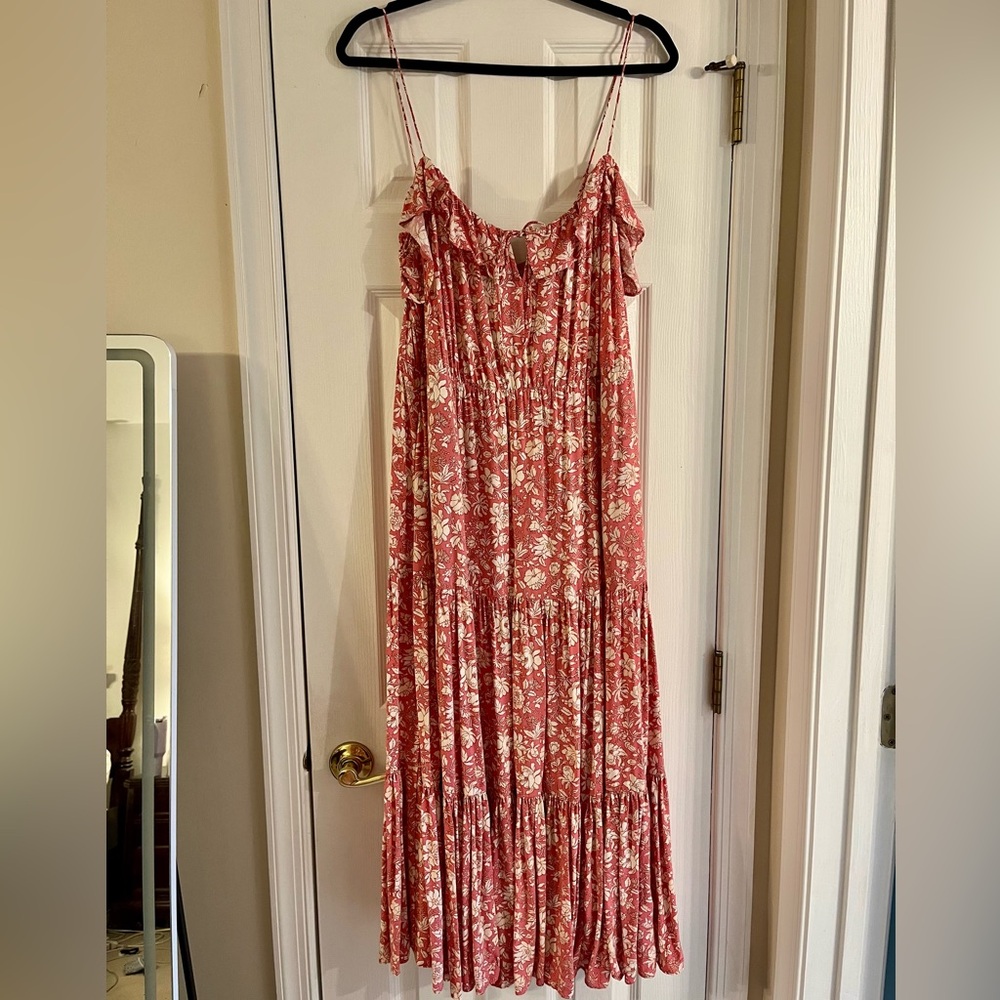 J. Crew Pink Floral Maxi Dress